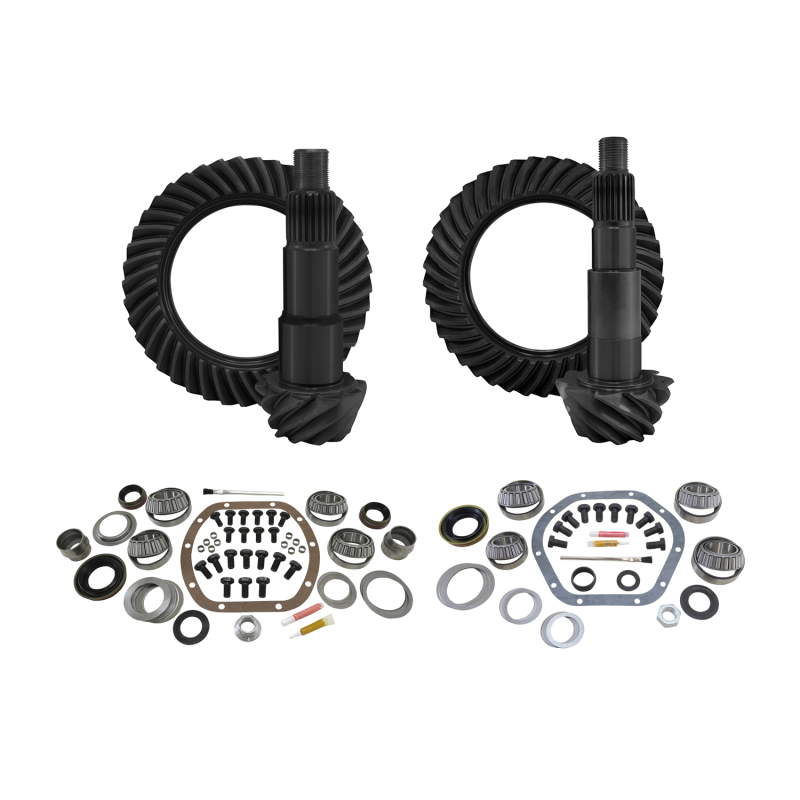Jeep JK Differential Install Kit - Front + Rear - Yukon Gear & Axle - 4.56 Ratio - `07-`18